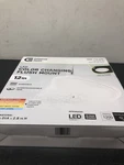 Commercial Electric CA8AA018ER125WB 12" Led Flush Mount, White/black, Adjustable. Fixed Price $22.05.