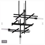 Quadrant Led 26 Inch Matte Black Chandelier Ceiling Light, Progress.... Fixed Price $359.00.