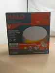 Halo 6" Ultra-slim Led Canless Downlight, Regressed Baffle Trim, 1015 Lum Ob. Fixed Price $19.99.