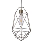 Tressa Geometric Cage Shade Antique Bronze Pendant Light By Southern Enterprise. Fixed Price $49.90.
