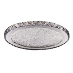 Oukaning 16" Integrated Led Flush Mount Ceiling Light Chrome With Acrylic Shade. Fixed Price $57.88.