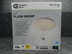 Commercial Electric 10 In. White Closet Led Flush Mount Ceiling Light 900 Lumens. Fixed Price $18.99.