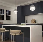 Artika Mini Pendant Light 10 Integrated Led Hardwired Dimmable Chrome Finish. Fixed Price $59.00.