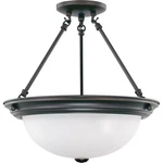 Nuvo Lighting 15" Semi-flush W/ Frosted White Glass 60-3151. Fixed Price $107.99.