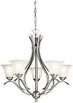 Kichler Dover 23"2020NI Chandelier In Brushed Nickel, 5-LIGHT Classic Foyer. Fixed Price $89.10.