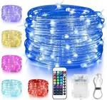 33FT 100 Led Color Changing Rope Lights Battery Usb Waterproof Remote Control. Fixed Price $30.19.