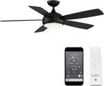 Wac Ceiling Fans F-005L-MB Odyssey 52" With Led Lights And Remote,. Fixed Price $466.34.