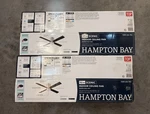 Hampton Bay Scenic 52" Indoor Ceiling Fan Brushed Nickel Led Reversible. Fixed Price $210.00.