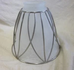 Style Selections Bell Brushed Nickel Vanity Light Shade. Fixed Price $19.99.