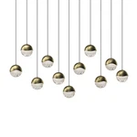 Sonneman 2922-LRG Grapes 11 Light 38"W Led Suspension Linear Brass. Fixed Price $6450.00.