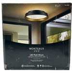 Monteaux Lighting 13 In. Black And Gold Integrated Led Flush Mount Ceiling. Fixed Price $49.99.
