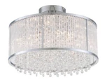 Dvi Lighting DVP8511CH-CRY Semi Flush Mount With Clear Crystals Shades, Chrome. Fixed Price $186.75.