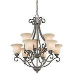 Kichler 43226OZ Camerena Large Chandelier Lighting, Olde Bronze 9-LIGHT (30" W... Fixed Price $386.89.
