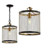 10" Metal Elena Lantern Pendant (includes Led Light Bulb) Black - Jonathan Y. Fixed Price $99.99.