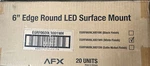 6 Edge Round Led Surface Mount By Afx. Case Of 20. Brand New Lights In. Fixed Price $200.00.