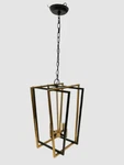 Elk Home Matte Black Gold Bridgette 4-LIGHT Pendant Chandelier 14". Fixed Price $145.78.