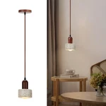 Wabi Sabi Faux Travertine Pendant Light, 4.9" Nordic Japanese Style Hanging L.... Fixed Price $60.85.