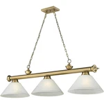Z-lite 2306-3RB-AWL14 Cordon Billiard Light Rubbed Brass. Fixed Price $462.00.