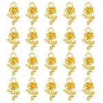 50 Pack 18MM Metal Pendants Drops Flower Shape Mini Golden. Fixed Price $16.41.