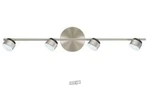 Eglo-armento 30.71 In. W 4-LIGHT Satin Nickel Dimmable Integrated Led. Fixed Price $114.99.
