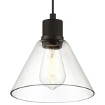 Access Lighting 63140LEDDLP/CLR Port Nine 8"W Mini Pendant - Black. Fixed Price $110.40.