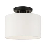 Livex Lighting 41095 Meridian 10"W Semi-flush Drum Ceiling Black. Fixed Price $97.96.