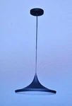 Bromi Design Berkley Black/white Single Light Pendant 14-1/8" B6002 Led. Fixed Price $31.49.