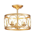 Looyd 3-LIGHT Semi Flush Mount Ceiling Fixture, Farmhouse Light.... Fixed Price $101.55.