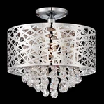 Lite Source EL-50100 Benedetta Light 14 Inch Chrome Flush Mount Ceiling. Fixed Price $319.20.