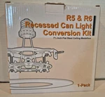 R5 & R6 Recessed Can Light Conversion KIT7 Inch Flat Steel Ceiling Medallion. Fixed Price $30.00.