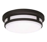 Hampton Bay Outdoor Flush Mount 11 In 1-LIGHT Round Led Deck Patio Black. Fixed Price $28.49.