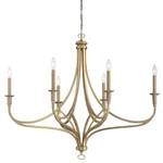 Minka Lavery 1097 Covent Park 6 Light 40"W Taper Candle - Gold. Fixed Price $729.00.