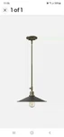Hinkley 3054GS Elliott Light 13 Inch Greystone Mini-pendant. Fixed Price $55.00.