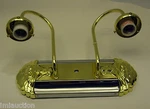 Quorum Light 5429-2-02 Polished Brass Two Bulb Wall Fixture Sconce. Fixed Price $29.95.