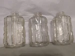 Mid-century Modern Clear Ribbed Glass Sconce Pendant Ceiling Shades Fixtures. Fixed Price $40.00.