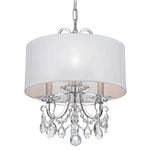Crystorama Othello Lt Clr Spec Chrm Mini Chdlr Drum Shd 6623-CH-CL-SAQ. Fixed Price $944.99.