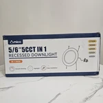 Amico A1820AX188 White 5/6 Inch 5CCT Led Recessed Downlight Pack. Fixed Price $57.87.