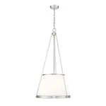 Z-lite Madeline Light 18" Pendant, Brushed Nickel/white 1954P18-BN. Fixed Price $446.00.