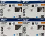 4PK- Commercial Electric Led Trimless 4" Round Canless Recessed Light 91582. Fixed Price $29.99.