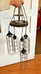 Industrial + Steampunk Style Chandelier - 5 Edison Bulb Metal Light Fixture. Fixed Price $280.00.