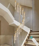 118" High Ceiling Chandelier Linear Crystal Pendants Remote 12-LIGHT Gold 1788P. Fixed Price $137.99.