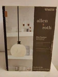 Allen + Roth Webner Pendant Brushed Nickel, White Glass Shade. Fixed Price $18.85.