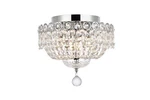Elegant Lighting Century 12" 4 Royal Crystal Flush Mount. Fixed Price $96.99.