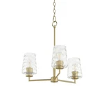Quorum International 6204-3 Ayala Light 22"W Chandelier Brass. Fixed Price $224.00.