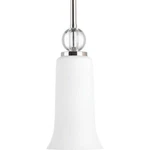 Elina 1-LIGHT Polished Nickel Mini Pendant With Opal Glass By Progress Lighting. Fixed Price $29.98.