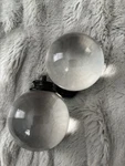 Pottery Barn Standard Glass Ball Finials S/2 Antique Bronze 0.75" -htf-open Box. Fixed Price $41.99.