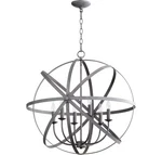 Quorum Celeste 6-LIGHT 27" Transitional Chandelier Zinc. Fixed Price $747.00.