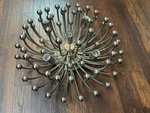 Robert Abbey S1306 Anemone 5 Light 24IN Polish Nickel Flushmount Fixture. Fixed Price $674.95.