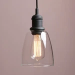 Vintage Edison Pendant Light With Clear Glass Shade - Black. Fixed Price $87.99.