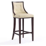 Manhattan Comfort Fifth 31.5" Faux Leather Barstool In Cream/walnut. Fixed Price $414.96.